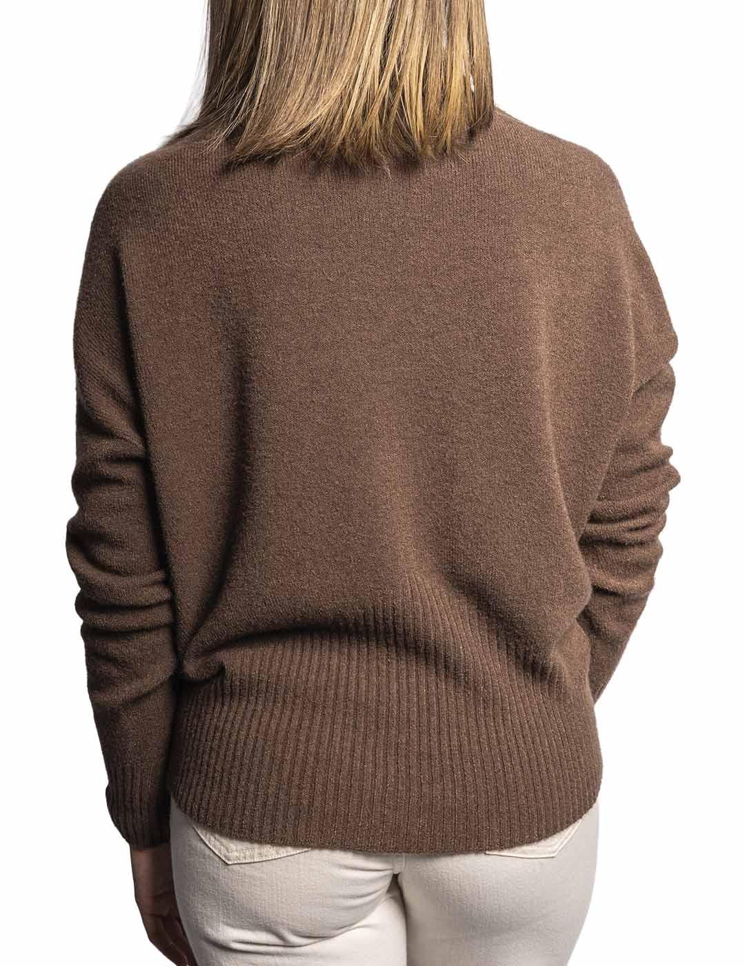 Jersey Carta Libera Cisne Corto Marrón