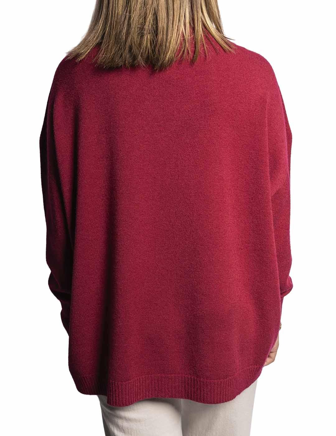 Jersey Carta Libera Cisne Over Burdeos