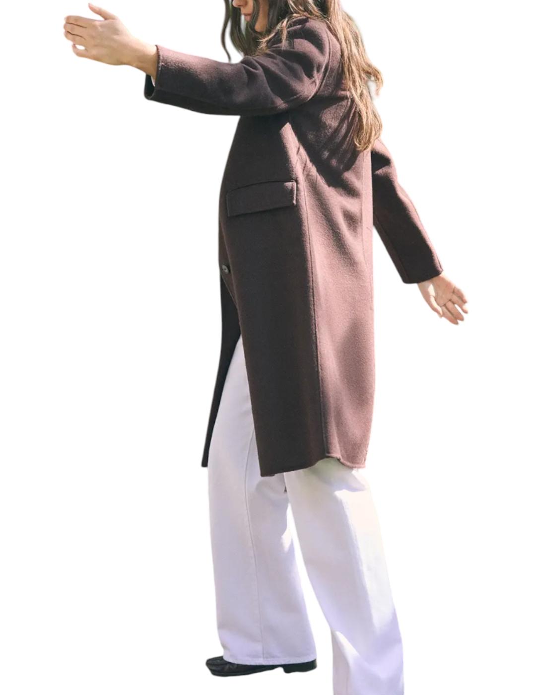 Abrigo ese O ese Sofia Marrón