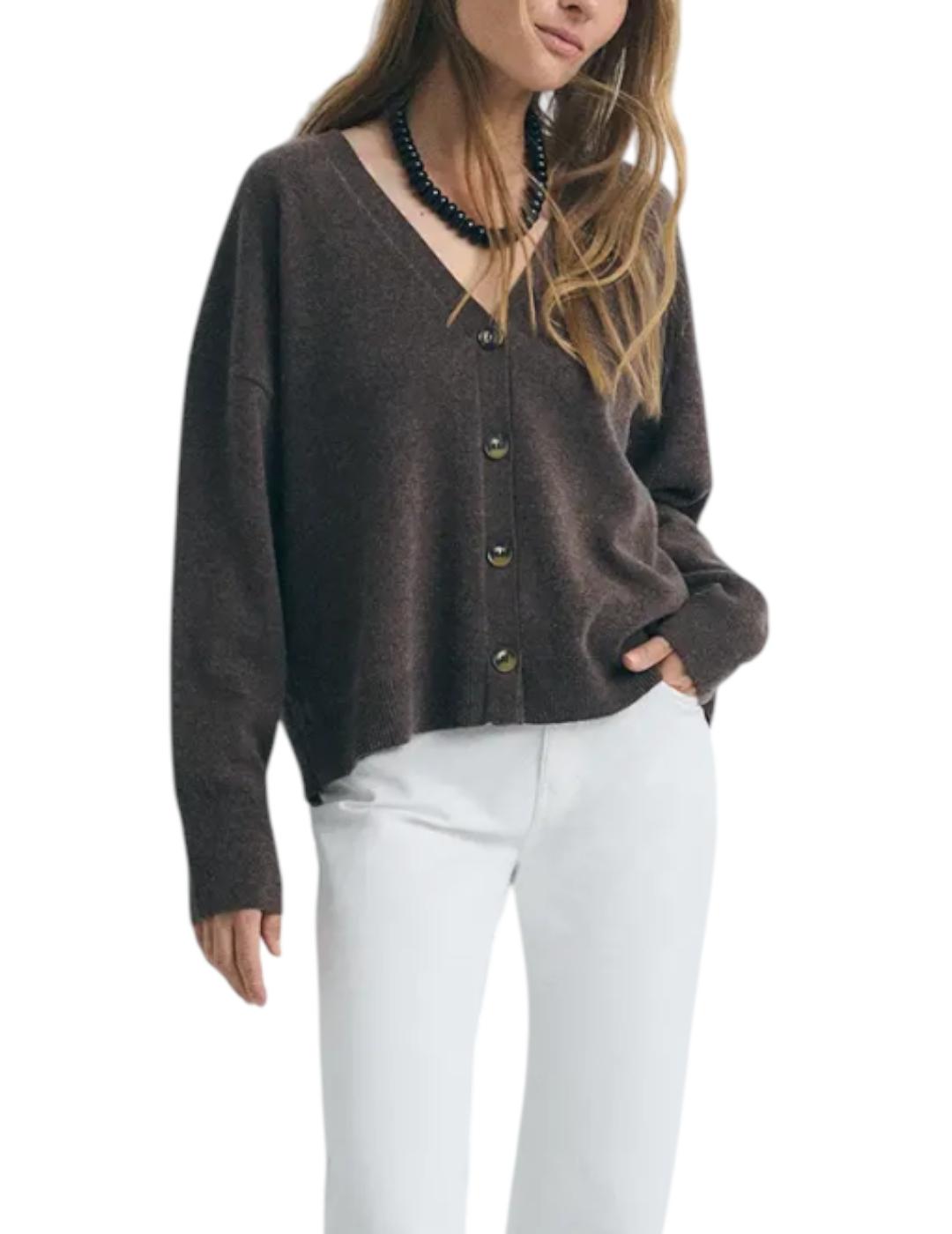 Chaqueta ese O ese Cocoon Marrón