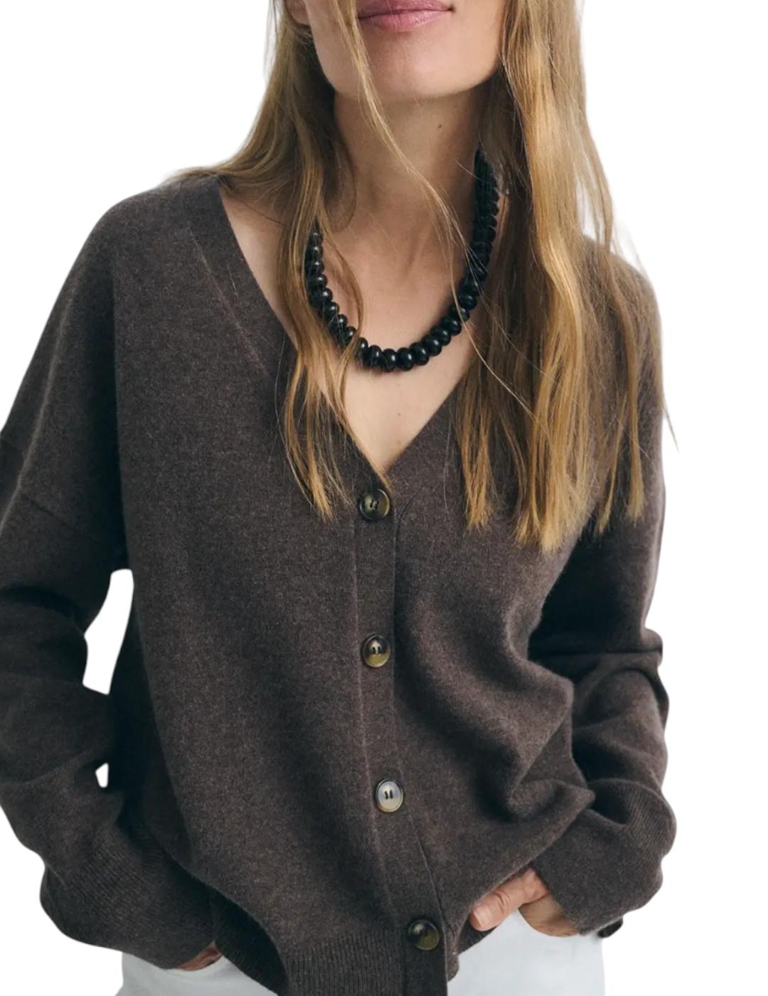 Chaqueta ese O ese Cocoon Marrón