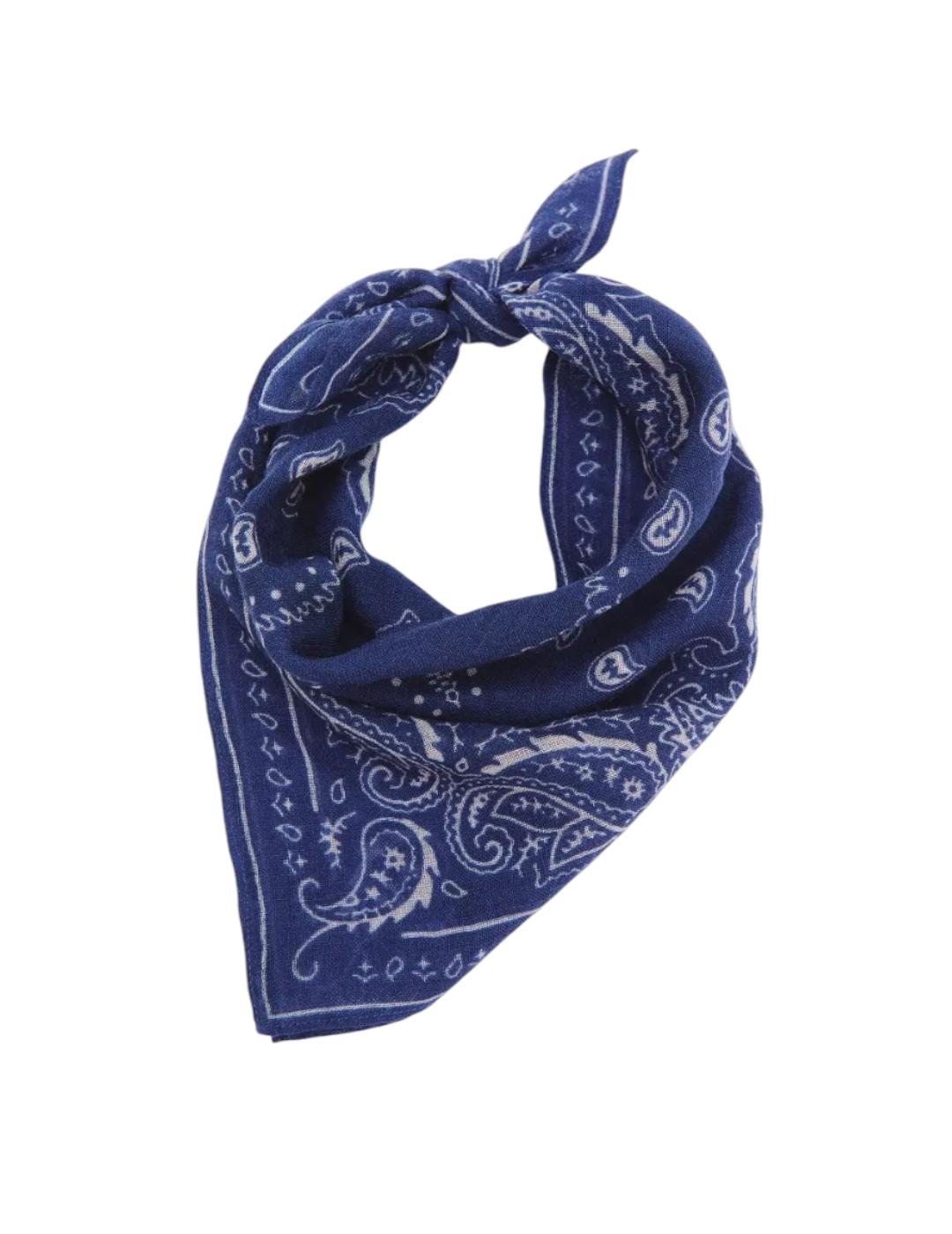 Pañuelo ese O ese Lana West Azul