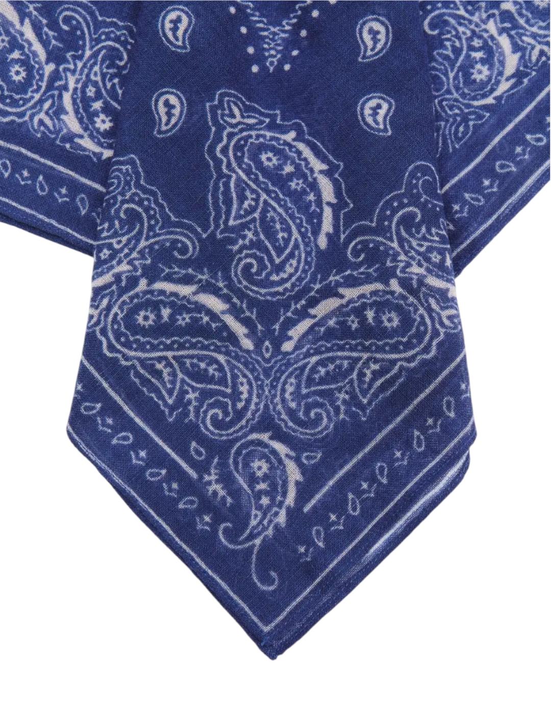 Pañuelo ese O ese Lana West Azul