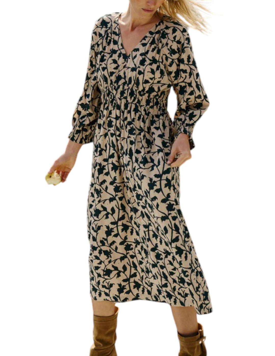 Vestido Indi&cold Midi Beige