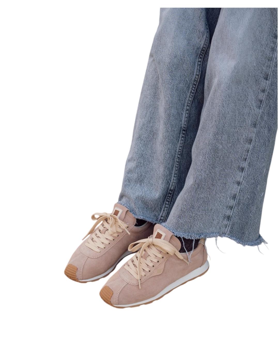 Zapatilla Popa Kira Serraje Rosa