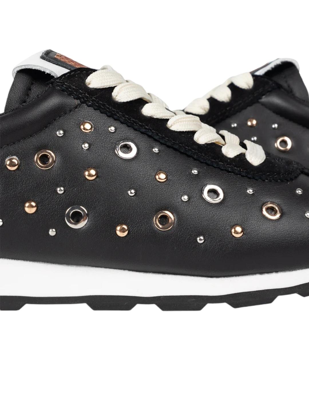 Zapatilla Popa Inara Tachuelas Negro