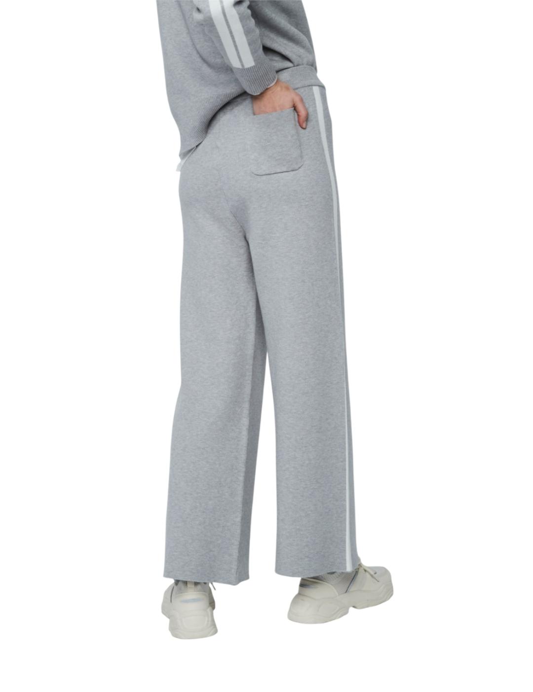 Pantalón &me Unlimited Punto Debbie Gris