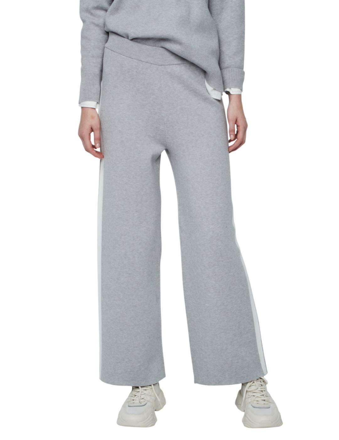 Pantalón &me Unlimited Punto Debbie Gris