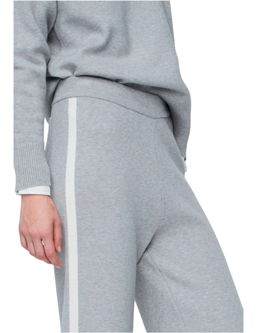 Pantalón &me Unlimited Punto Debbie Gris
