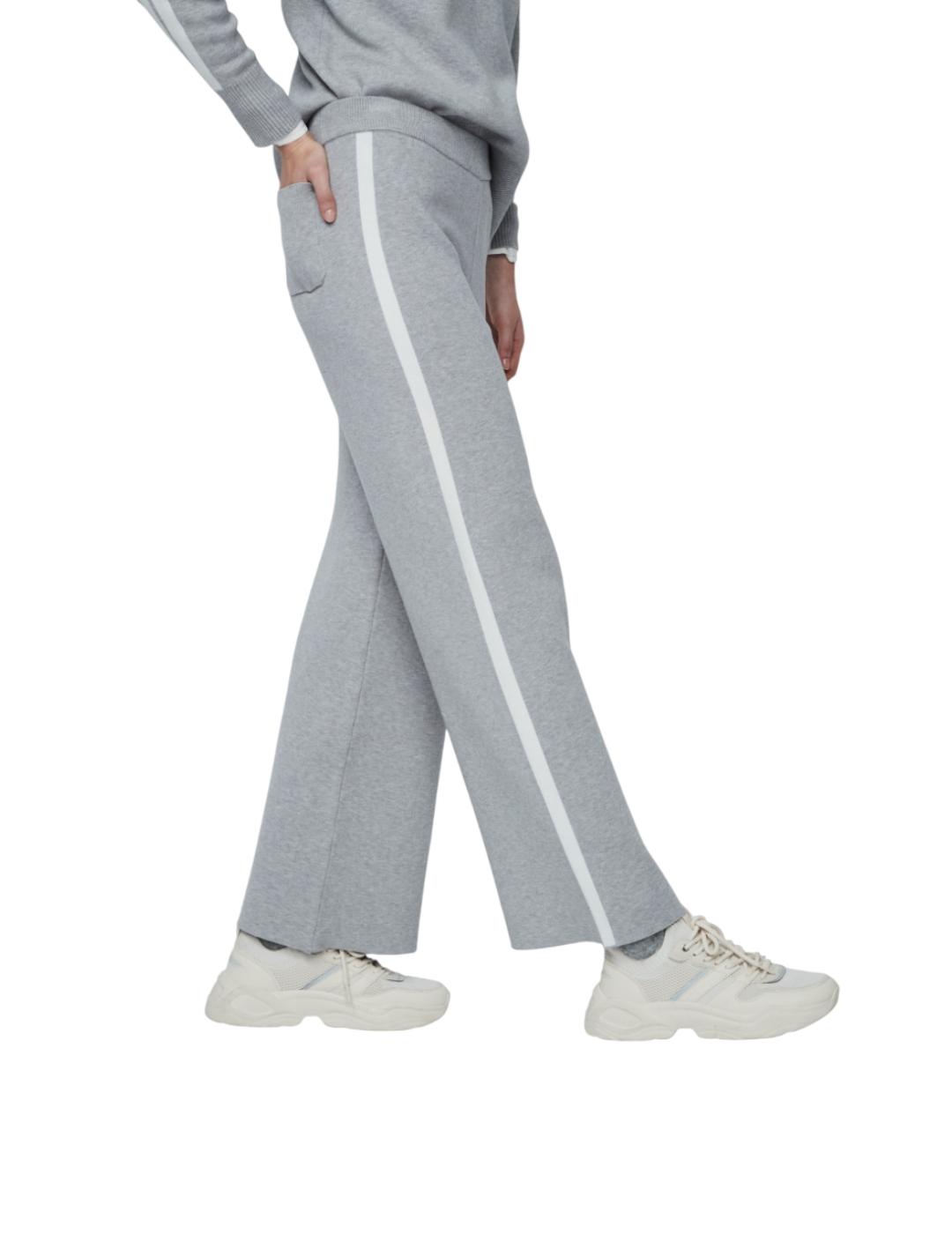 Pantalón &me Unlimited Punto Debbie Gris