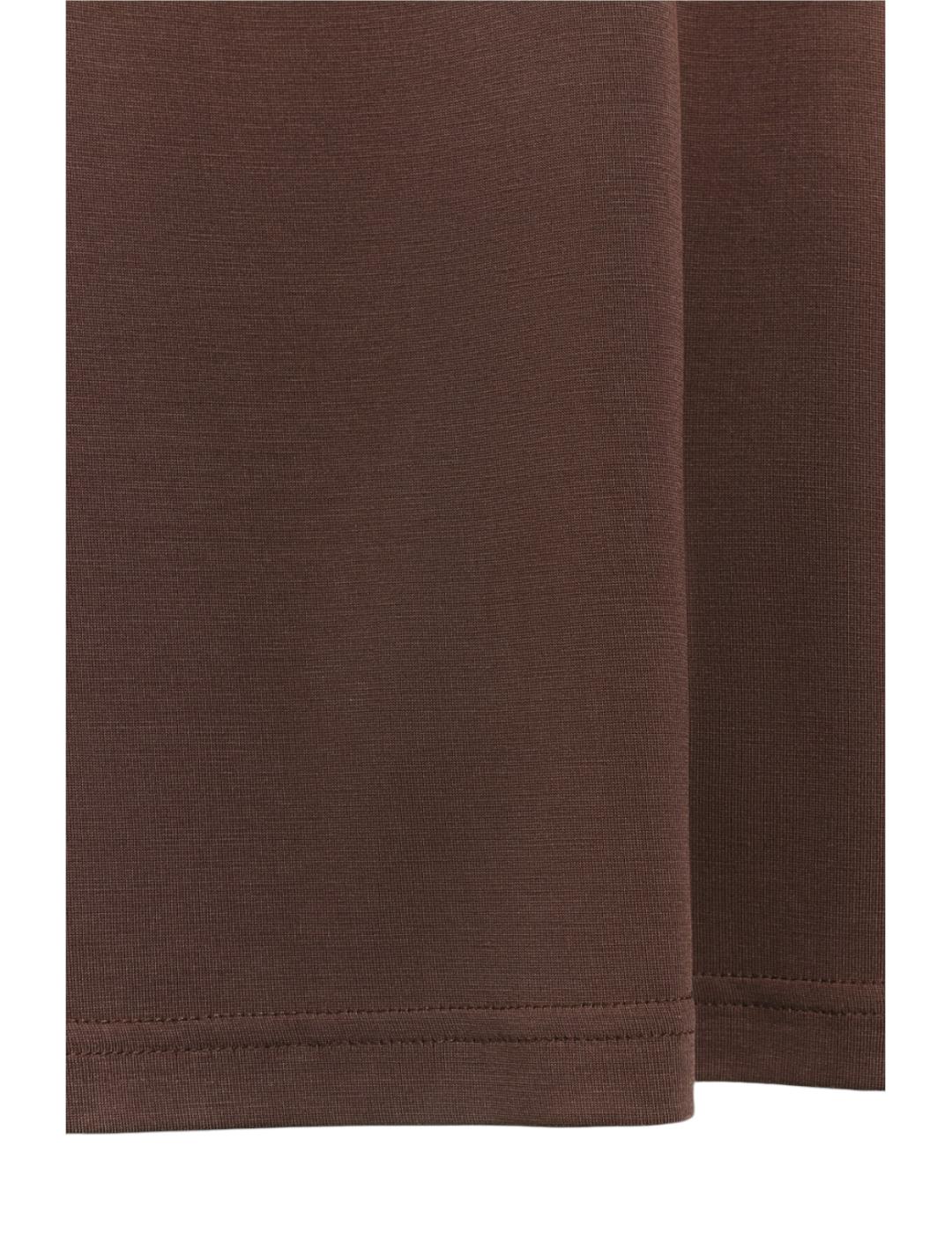 Falda ese O ese Midi Nicole Chocolate