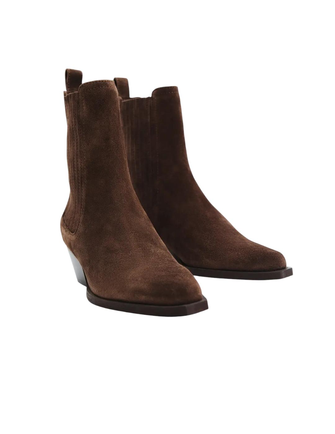 Botín ese O ese Campero Marrón