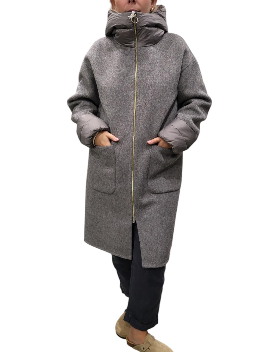 Abrigo Hox Capucha Gris