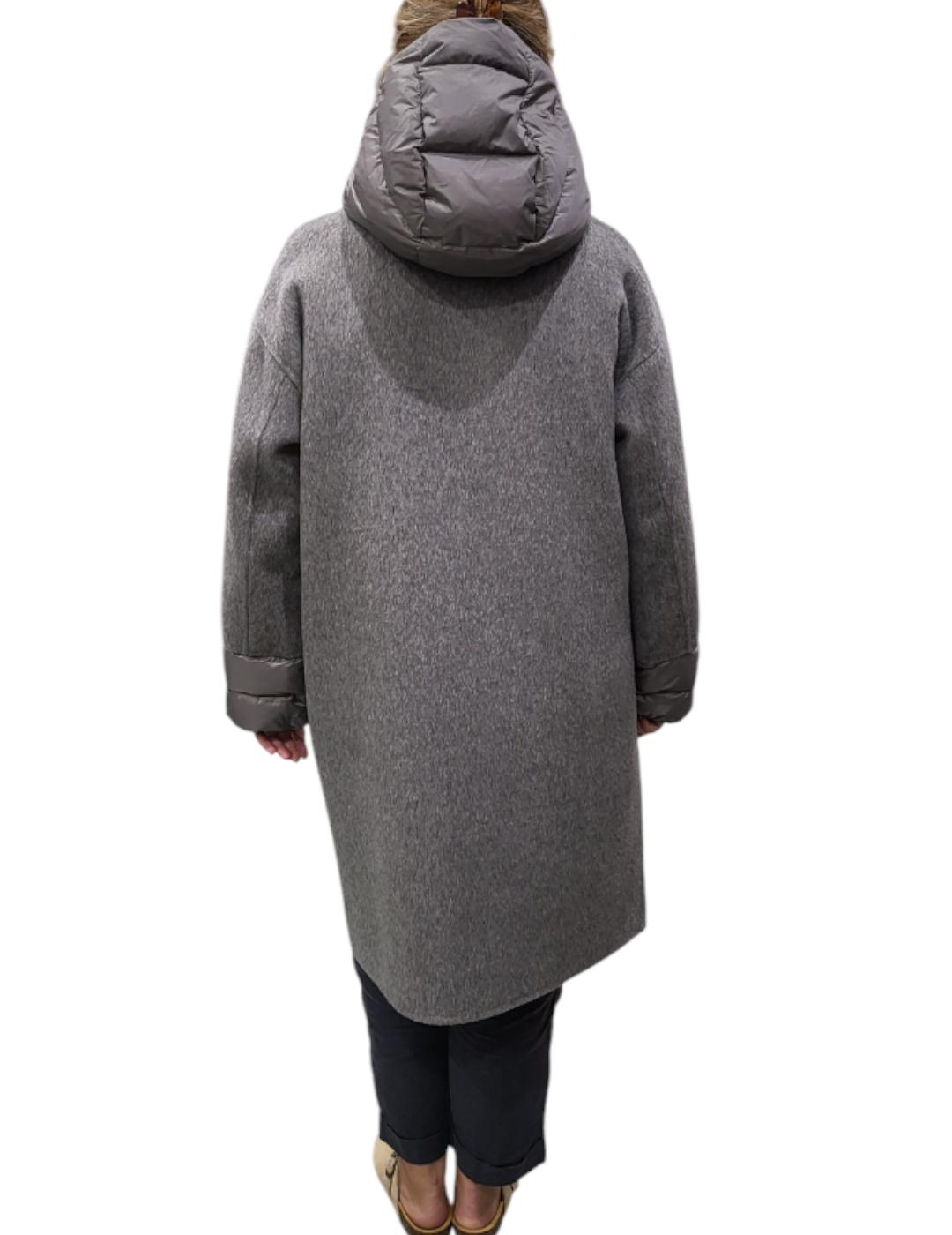 Abrigo Hox Capucha Gris