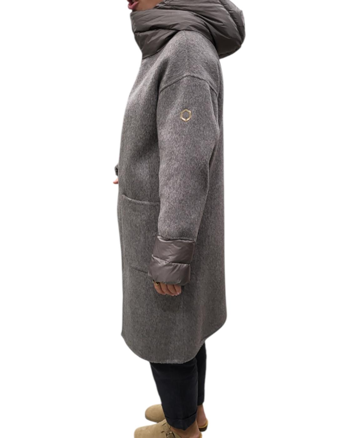 Abrigo Hox Capucha Gris