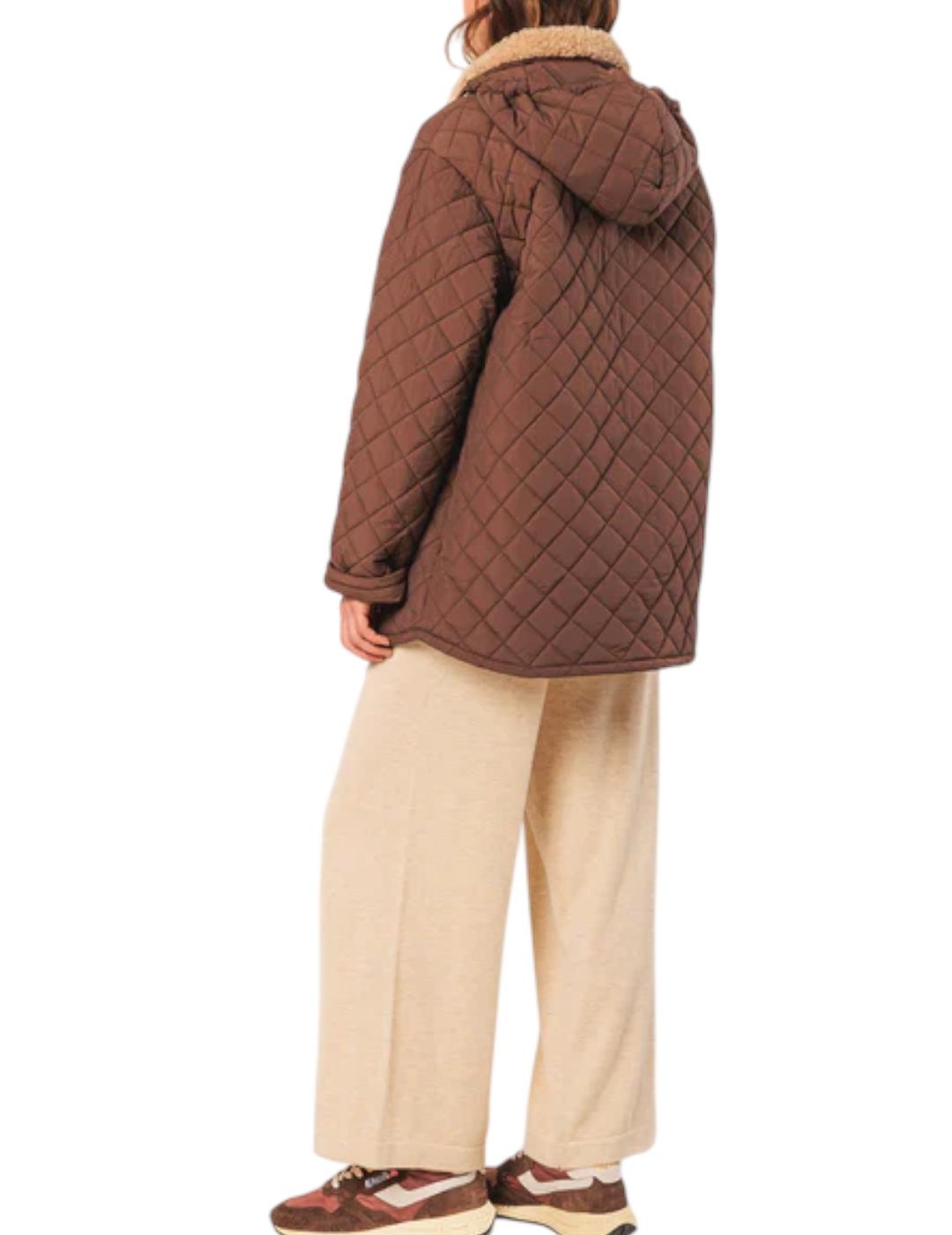Parka Indi&cold Acolchada Chocolate