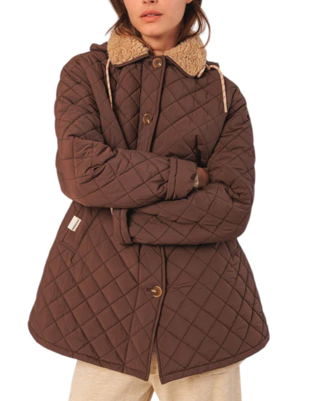 Parka Indi&cold Acolchada Chocolate