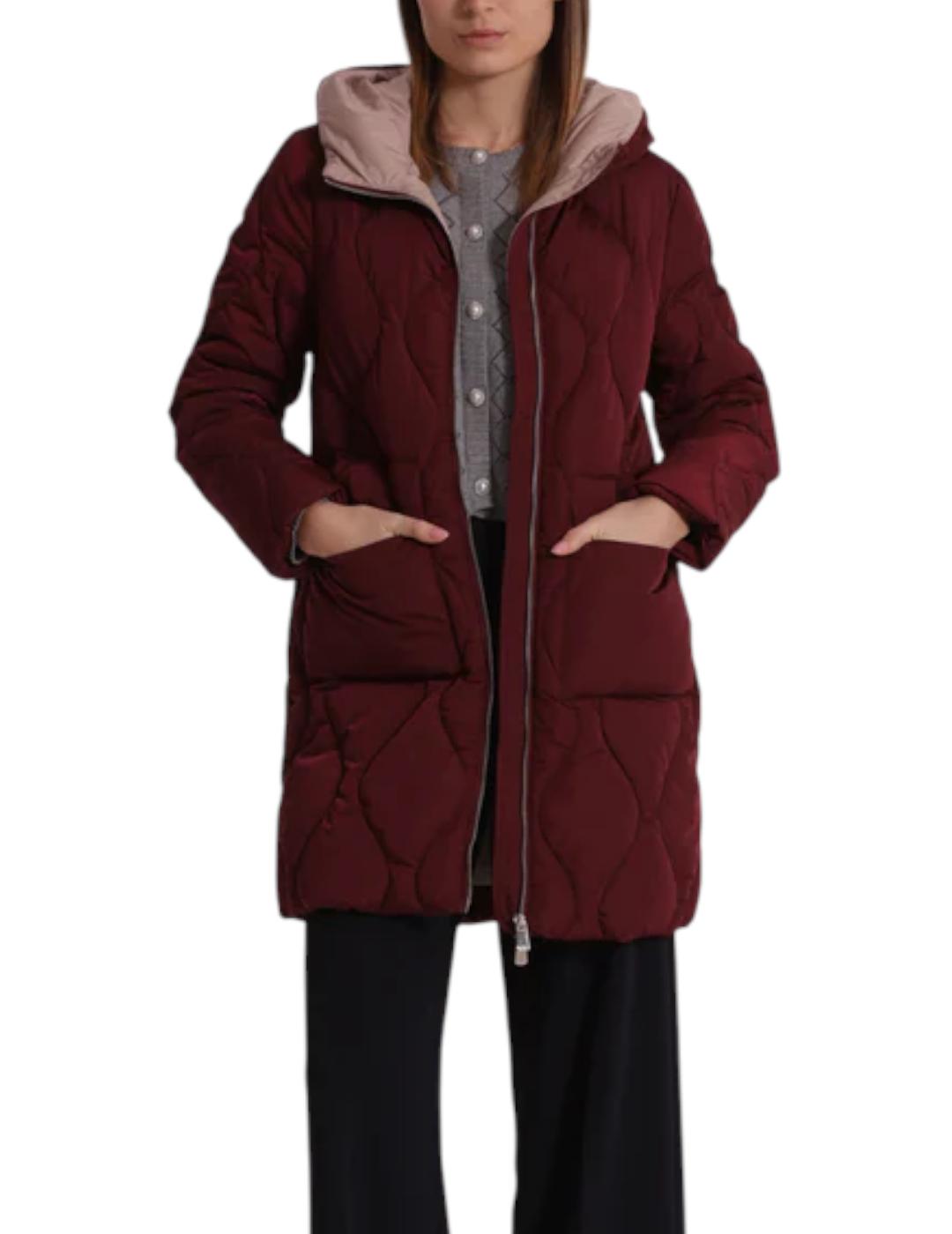 Plumífero Mimi-Muà Capucha Burdeos