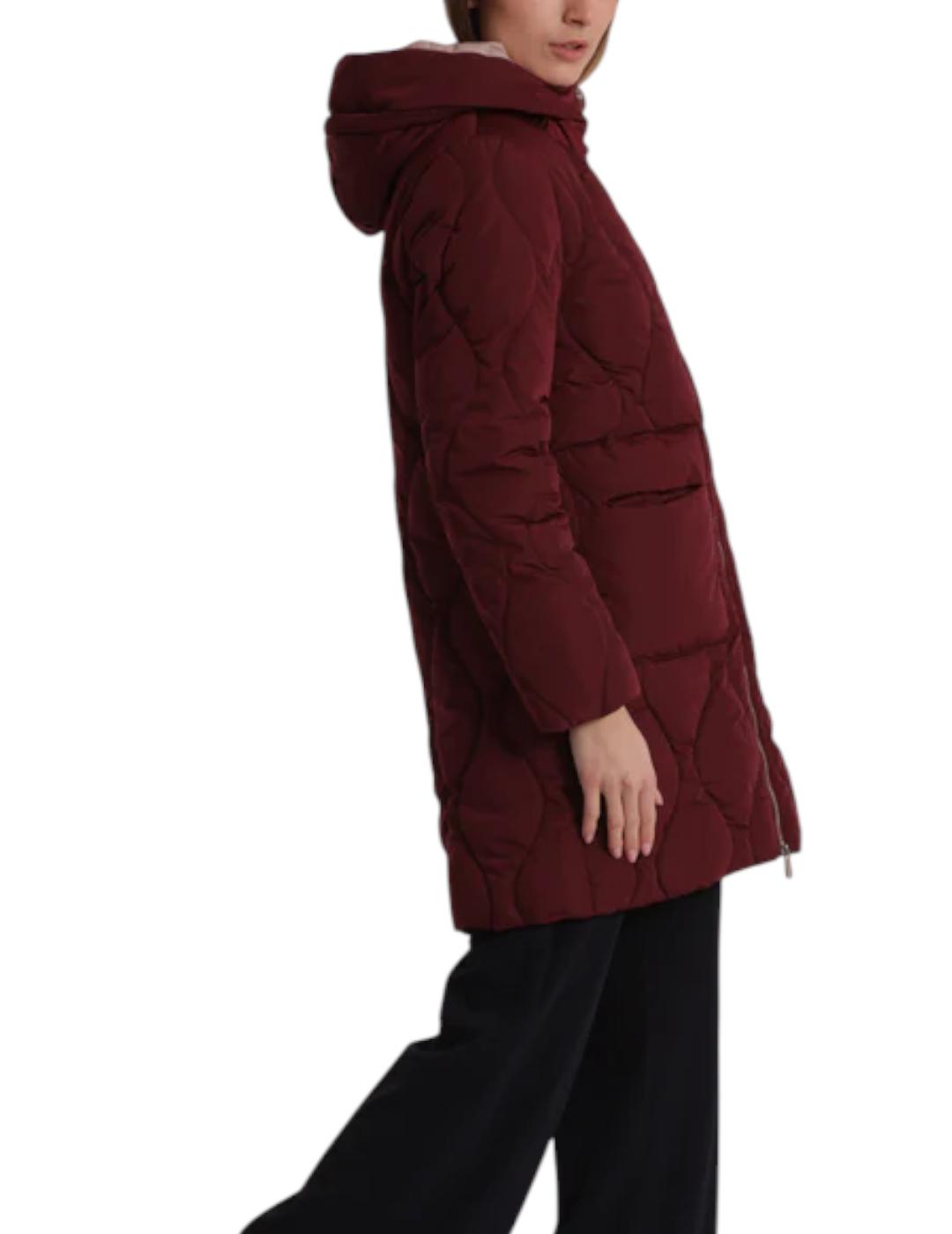 Plumífero Mimi-Muà Capucha Burdeos