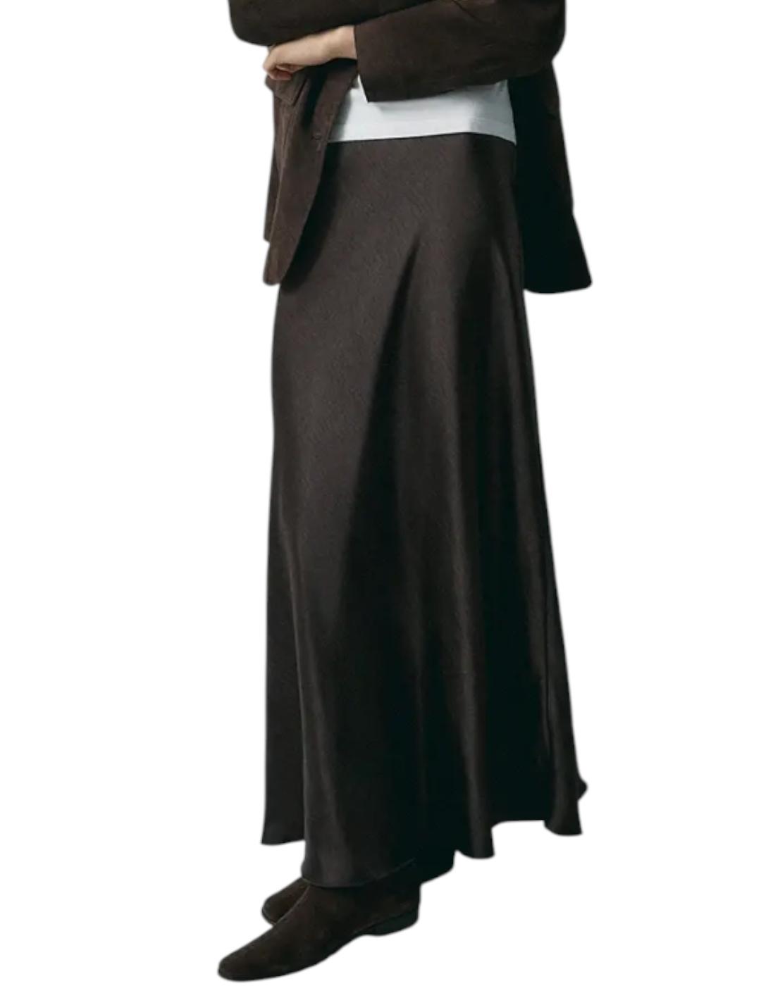 Falda ese O ese Ava Marrón