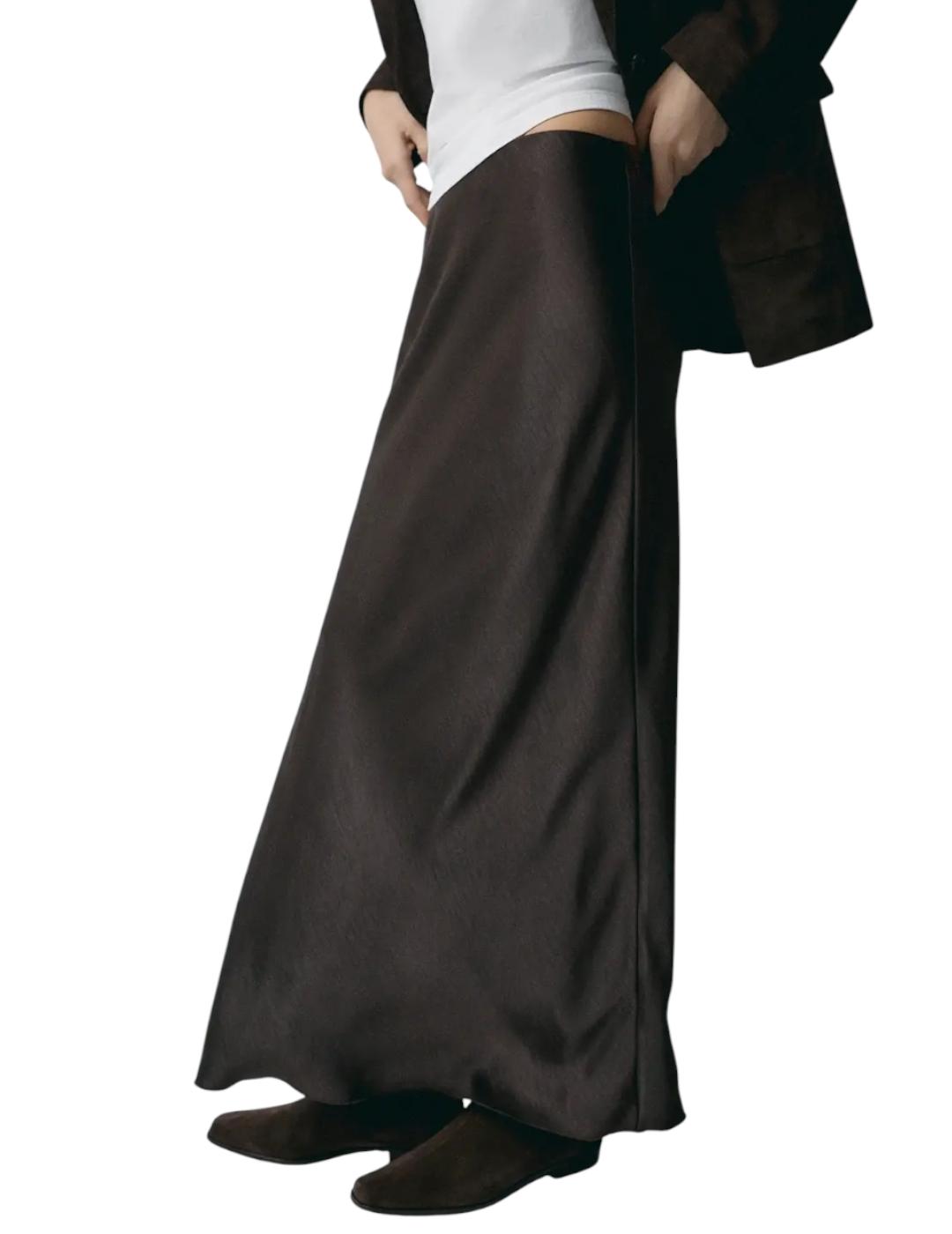 Falda ese O ese Ava Marrón