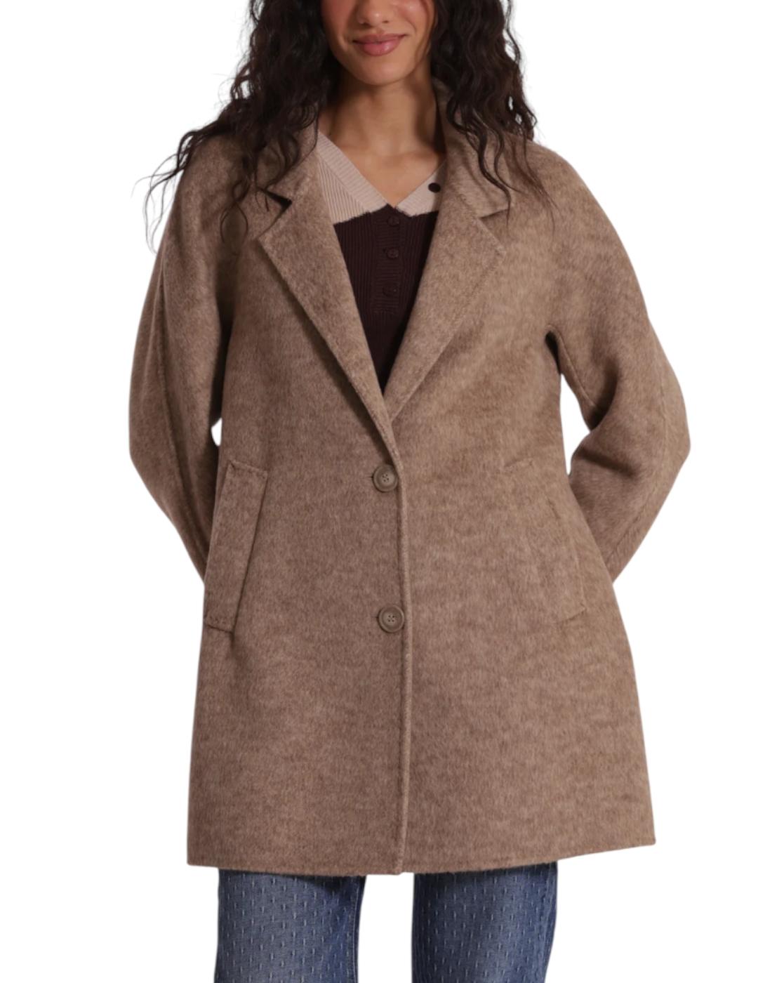 Abrigo Mimi-Muà Corto Lana Beige