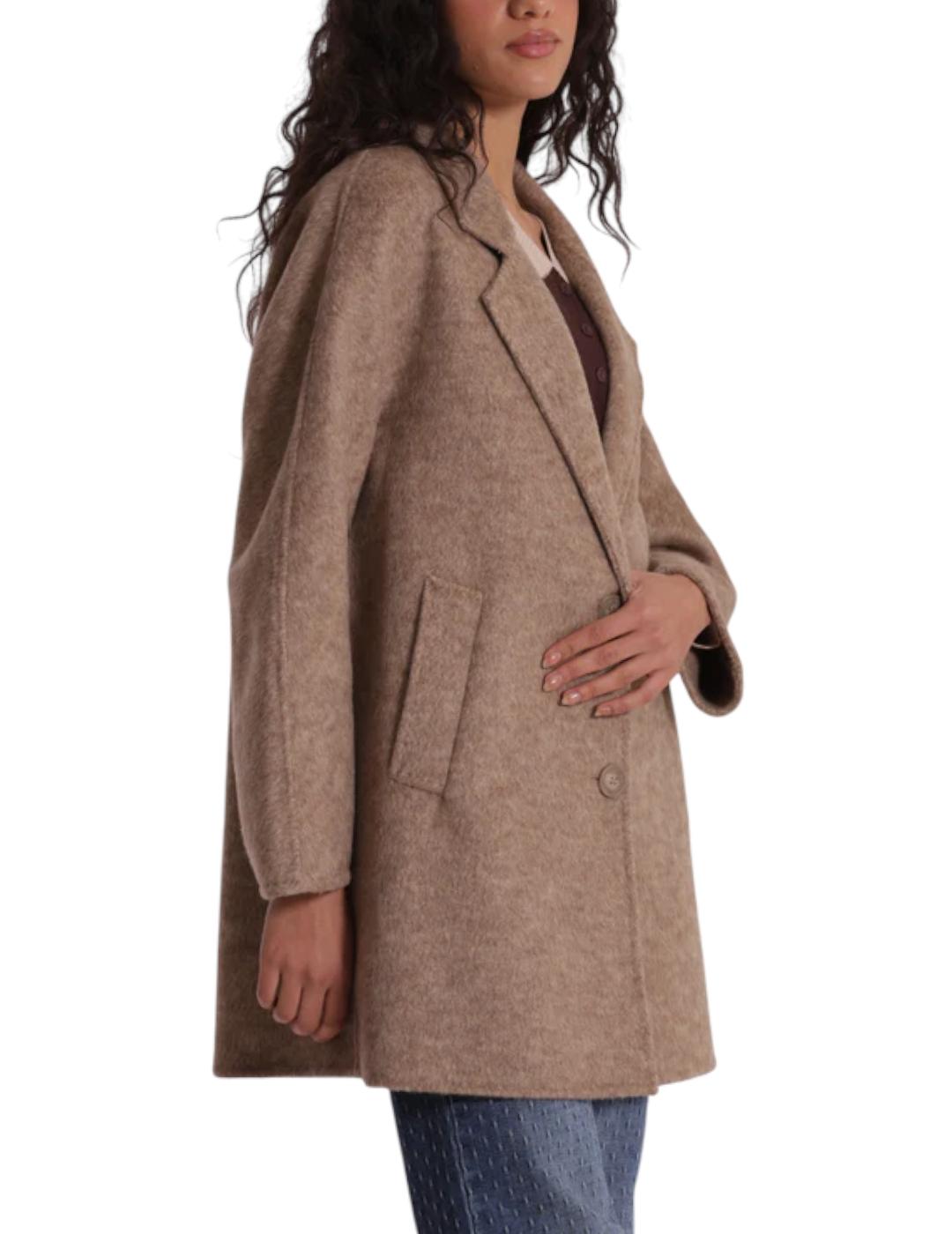 Abrigo Mimi-Muà Corto Lana Beige