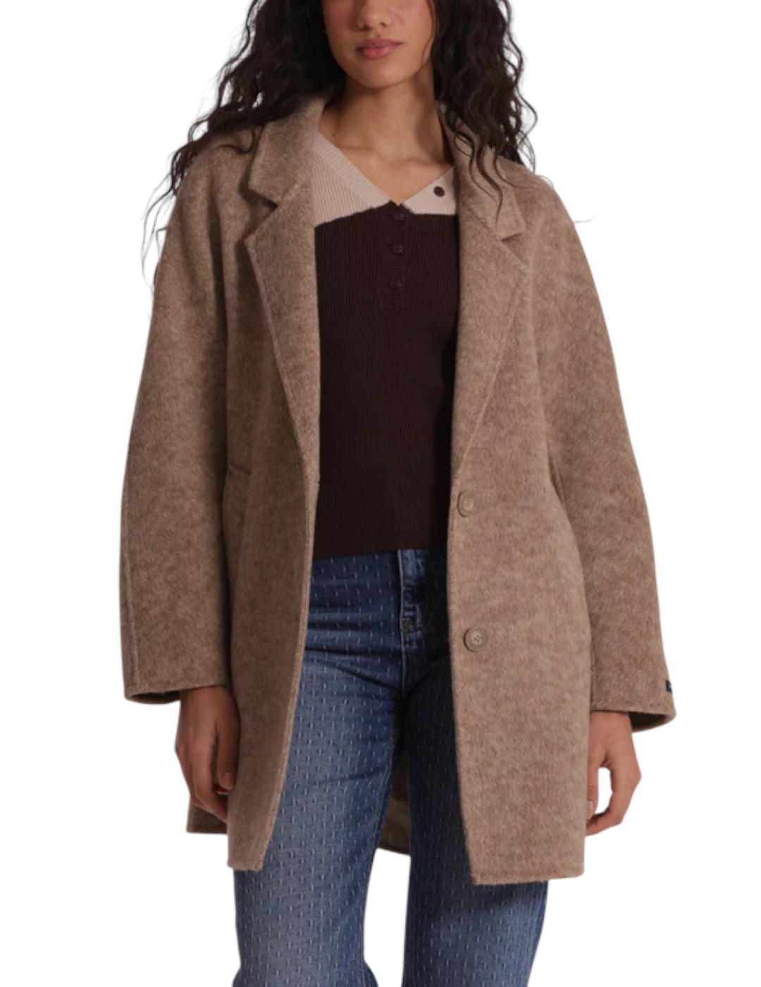 Abrigo Mimi-Muà Corto Lana Beige