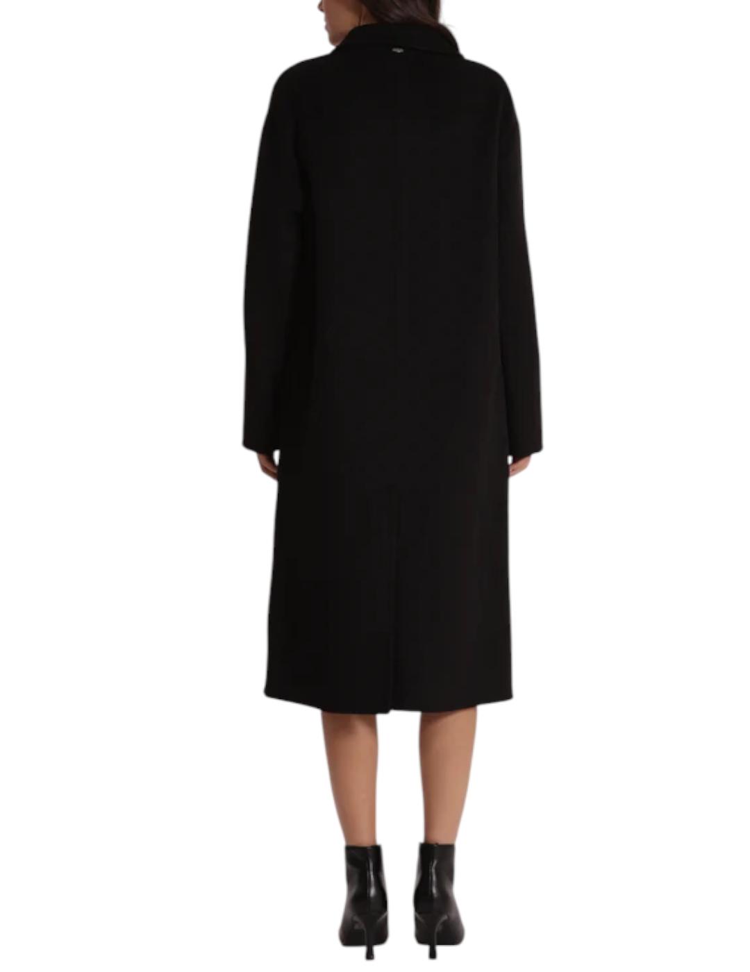 Abrigo Mimi-Muà Largo Lana Negro