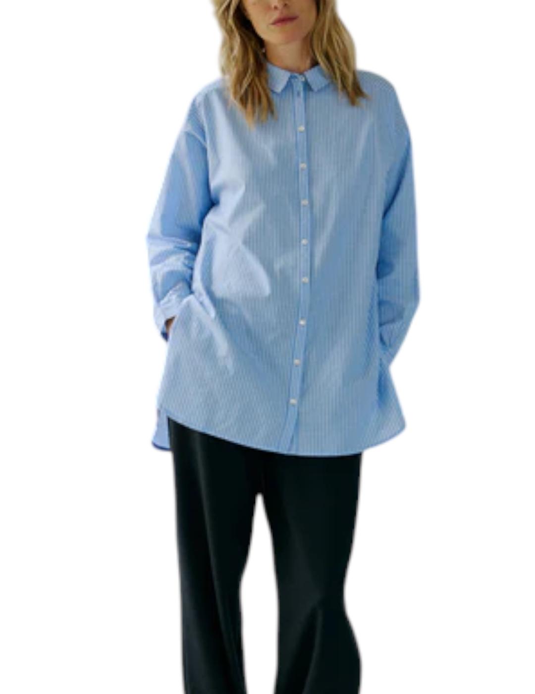 Camisa Indi&cold Rayas Azul