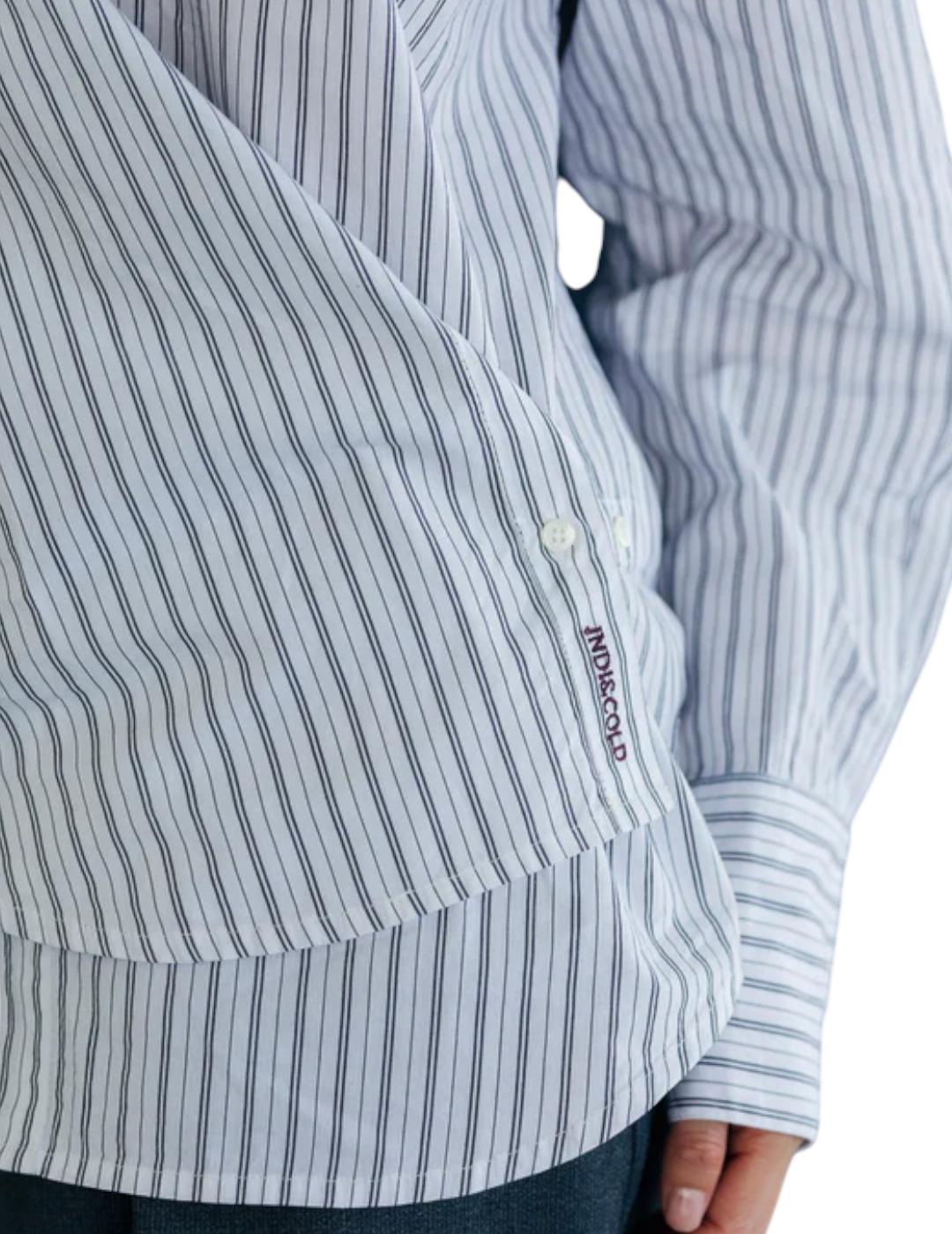 Camisa Indi&cold Rayas Blanca