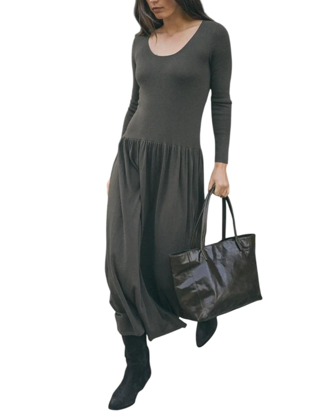 Vestido ese O ese Degas Verde