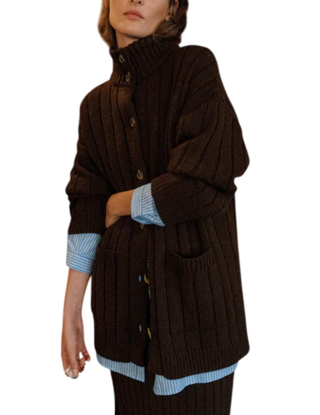 Chaqueta Indi&cold Canalé Chocolate