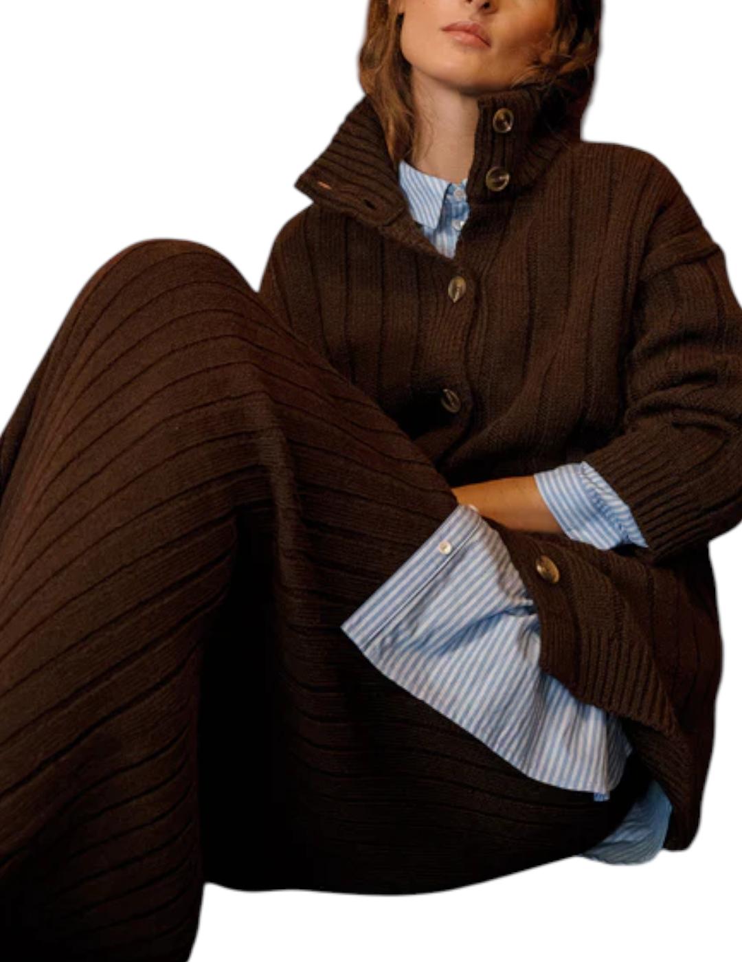 Chaqueta Indi&cold Canalé Chocolate